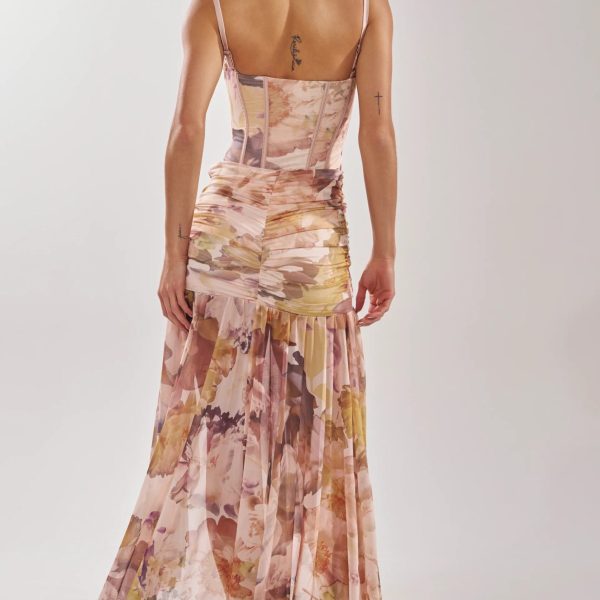 Wild Flower Maxi Dress – Floral Print Sleeveless Maxi Dress (2)
