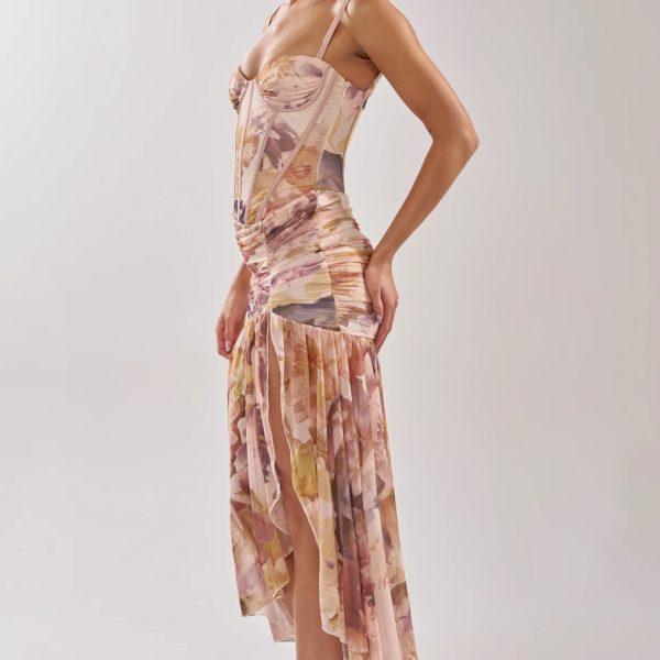 Wild Flower Maxi Dress – Floral Print Sleeveless Maxi Dress (3)
